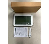 mingzhe Digital Alarm Clock Touchable Luminous Clock with Temperature Humidity Day Date Display 12 24 Hours Snooze Two Alarm Settings 8 Languages for Living Room Office Bedroom (black)