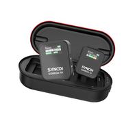 mingzhe G2MEGA Wireless Microphone System 2.4G Lapel Lavalier Mic with 8GB Storage 200M Range Noise Cancellation Charging Case for Vloggers Content Creators Interview Record (1-Trigger-1)