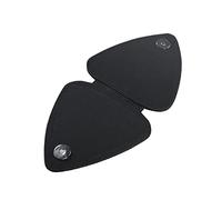 Mingzhe Guitar Picks Holder Case Leather Guitar Pick Storage Pouch with 12 PCS Picks Variety Pack for Players Kids Friends Gifts Black 9.5 X 9.5 X 1.5cm