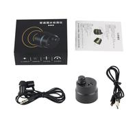 mingzhe High Strength Through Wall Microphone Voice Listen Detector Sound Detect Device for Engineer Water Leakage Oil Leaking Repairing Black 37x34x27mm