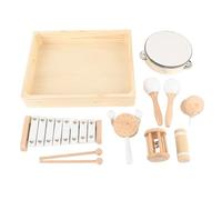Mingzhe Kids Wooden Percussion Music Instrument Set Educational Toy for Early Learning Children Dance Performances
