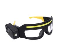 mingzhe LED Headlight Glasses Rechargeable LED Glasses Lighted USB C Headlamp Motion Sensor 5 Modes 800lm 90° Rotatable Light Head with Touch Control for Repair