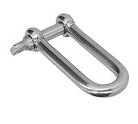 mingzhe Long D Shackle Stainless Steel Anchor Screw Pin Chain Wire Rope Connector for Construction Equipment (3pcsM12)
