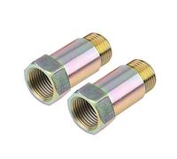 Mingzhe M18*1.5 Oxygen Sensor Extender Spacer, 45mm Adapter, Lean Out Your Vehicle, Easy Installation, 2Pcs Yellow