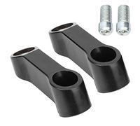 Mingzhe Mirror Extension Adapter, 2pcs 0.4in M10 Motorcycle Mirror Riser Spacers, Ideal for Raising and Extending Mirrors, Easy to Install, Universal Fit for Most Motorcycles, Plastic