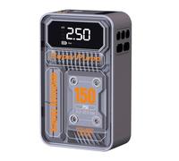 mingzhe Portable Electric Car Air Pump Cordless Digital Display Auto Tyre Inflator with LED Light Powerbank Function for Car Motorcycle Inflatable Toys ABS Material (Lithium Battery Type)