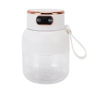 mingzhe Portable Large Capacity Multifunctional Electric Juicer Detachable Juicer Cup 600ml for Gatherings Family Use (White)