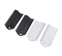 Mingzhe Surfboard Scraper PVC Surf Wax Comb for Effective Cleaning 4pcs Black White Lightweight Compact PVC Material