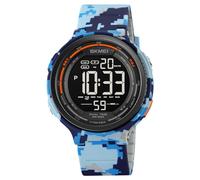 mingzhe Wrist Watch for Women Men, 50M WR Digital Watch with Backlight 1/100 Second Stopwatch Daily Alarm Countdown Timer Dual Time 12/24 Hour for Outdoor Activities (AIR Force)