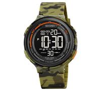 mingzhe Wrist Watch for Women Men, 50M WR Digital Watch with Backlight 1/100 Second Stopwatch Daily Alarm Countdown Timer Dual Time 12/24 Hour for Outdoor Activities (Army Green)