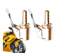Minhaxue 2 Pcs Car Valve Lever Plug Air Chuck, Brass Tyre Valve Air Pump Clip, Car AirPump Thread Nozzle Adapter, No Leakage Tire Chucks For Wheel, Quick Connect Tyre ValveTire Adapters for CarTruck