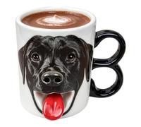 Minhaxue Drinking Cup 338ml Decorative 3D Dog Drinkware Cup | Funny Dog Coffee Mug Tongue for Indoor Home Gathering Desk Daily Milk Water Juice Latte Tea Beer