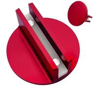 Minhaxue Magnetic Pinch Weld Jack Pad,Frame Guide Rail Adapter - Magnetic Jack Pad Adapter Aluminum Slotted Puck Pinch Weld Frame Rail for Car