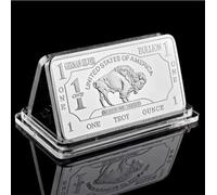 MINHBDER Commemorative Coins 1 Troy Ounce Buffalo Silver Replica Coins Challenge Coin Collectible Souvenir Gifts