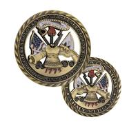 MINHBDER Commemorative Coins 1775 U.S. Army Strong Challenge Coin Bronze Plated We Will Defend Souvenir Coin Collection Gifts