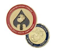 MINHBDER Commemorative Coins Gold Plated Us Marine Corps Forces Special Operations Command Souvenir Coin Collectible Commemorative Gift
