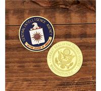 MINHBDER Commemorative Coins Great Seal Of The United States Of America Central Intelligence Agency Souvenir Coin Gold Plated Collectible
