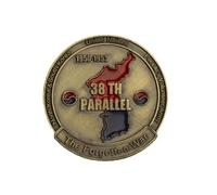 MINHBDER Commemorative Coins Korean War(1950-1953) Forgotten War 38Th Parallel Copper Plated Us.Army Ix Corps Souvenir Coin Collection Gifts
