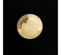 MINHBDER Commemorative Coins Seven Wonders Of The World Coin Gold Plated Commemorative Badge Travel Souvenir Coin Collection Gifts