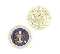 MINHBDER Commemorative Coins Us Nationl Security Agency Great Seal Of The Us Gold Plated Souvenir Coin Collection Gifts