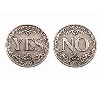 MINHBDER Commemorative Coins Yes No Decision Challenge Coin Lucky Wishing Coin Antique Commemorative Medal Collection Gifts