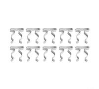 Minhe 10pcs Manganese Steel Spring Terry Clips in Assorted 6mm to 50mm Sizes, Heavy Duty Wall Mounted Clamps for Organising Tools, Brooms, Brushes, Rakes and Pipes in Garage or Shed(32mm)