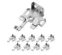 Minhe 10PCS Roman Blind Fixing Brackets For 25mm Top Rail Applications Compatible With Common Blind Mounting