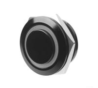 Minhe 12mm Metal Push Button Switch Self-Reseting Momentary Waterproof with Indicator Light for Industrial Control Panels, Short Body Design, Flame Retardant Housing(A)