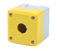 Minhe 1pcs IP65 Push Button Switch Control Box By Bellmei, ABS+PC Enclosure Featuring 1 Hole Knockout Design And Enhanced Waterproof Sealing System(1 Hole)