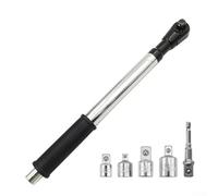 Minhe 2-in-1 Automatic Hand Wrench Extender, High Torque Slim Design for Tight Spaces, Quick Change 38/12/14mm Heads, Chrome Steel Ratchet Tool for Auto Repair(6pcs)