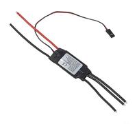Minhe 30A Brushless ESC with Adjustable Brake Throttle Response Voltage Cutoff Active Freewheeling for RC Aircraft 2-4S Black 145x110x12MM(A)
