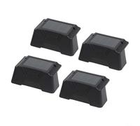 Minhe 4Pack Solar Fence Lights IP65 Waterproof For Gardens And Pathways, Energy Efficient With Flexible Light Options(Warm light)