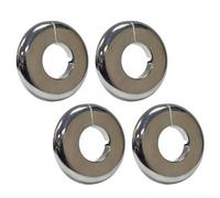 Minhe 4pcs Heating Pipe Covers Slide On Collars 10mm-50mm Hole Size - Long-Lasting Plastic Pipe Decoration for Radiators and Plumbing Accessories(3/4”)