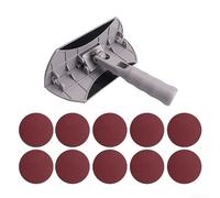 Minhe Adjustable 9-Inch Corner Sanding Tool for Walls | Swivel Hand Held Sander for Inside Corners, Compatible with Standard Round Sandpaper, Ergonomic Lightweight