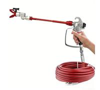 Minhe Aluminium Alloy Airless Paint Sprayer Extension Rod, (Red 50cm)