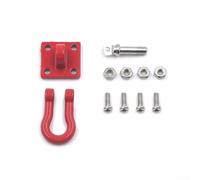 Minhe Duty Rescue Hook for 1:16 RC Climbing Crawler Compatible for wpl for Heng Long for feiyue Red Towing Shackle Upgrade Accessory Realistic Design
