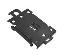 Minhe Guide Rail Buckle for 35mm DIN Rail, Solid State Relay Mounting Bracket with Enhanced Nickel-Plated Spring, 80.5x44mm Aluminum Alloy Fastener, for Industrial Electronic Components(Black)