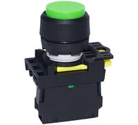 Minhe LA115-A1 Push Button Switch | 1NO 1NC Self Resetting 10A 660V Red Green | Industrial Control Component with Screw Terminals, IP40 Rated(LA115-A1-10H/G)