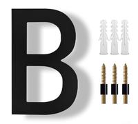 Minhe Large Floating House Number 8 Inch With Black Shadow For Address Identification On Gate, Garage, Or Wall(B)