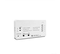 Minhe LED Strip Controller for Zigbee 3.0 for RGBCCT and Dimmer Function, for PWM App Control for Alexa, for SmartThings, Homey Hub, 12V/24V/36V/48V/54V Input, IP20 Flame-Retardant PC Housing