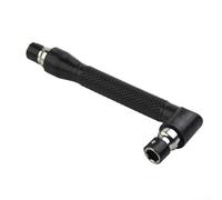 Minhe Multipurpose L Type Hexagon Screwdriver Bit End Handle 90 Degree Black 635mm Socket Wrench Steel Construction Furniture Assembly Electronics Repair DIY Projects 1 Wrench 10 Bits