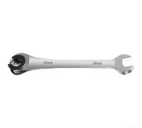 Minhe Open End Ratcheting Wrench Set 8-19mm Metric Fix Head Spanner | for Brake Line Maintenance Low Clearance Fastening Cr-V Steel Construction