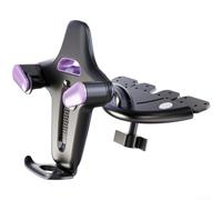 Minhe Plastic Car Phone Mount CD Slot Stable One-Hand Use(Purple-red)