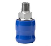 Minhe Pneumatic Quick Coupler, Anti-Blowout Connector for Air Tools & Hoses | Internal locking sleeves snap into place with an audible click. Prevents accidental hose separation under vibration.
