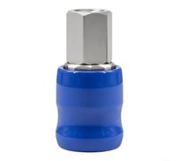Minhe Pneumatic Quick Coupler, Anti-Blowout Connector for Air Tools & Hoses | Internal locking sleeves snap into place with an audible click. Prevents accidental hose separation under vibration.
