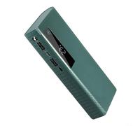 Minhe Power Bank Case With USB Port 5V 2 1A Output Supporting 5 X 21700 Flat Head Batteries For DIY Battery Holder Assembly(green)