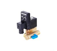 Minhe Programmable Automatic Condensate Drain Valve for Air Compressor Tanks - Adjustable Timer 0.5s-45min - Electric Water Drainage System - DN15 NPT Thread - AC220V DC24V Compatible(AC110V B)