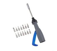 Minhe Ratchet Screwdriver Set 15 In 1 With Magnetic Telescopic Handle, Includes Various Screwdriver Bits And Ratchet Lock Positions, For Home Maintenance(blue)
