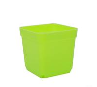 Minhe Small Square Plastic Flower Pots with Drainage Holes-10 Piece Set for Succulent Plants Home Garden Office Decor(1)