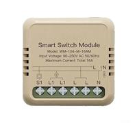 Minhe Smart Light Switch For Tuya With WiFi Module, Neutral Wire Required, 16A 1 Gang Load Capacity, Includes Overload Protection And Energy Monitoring